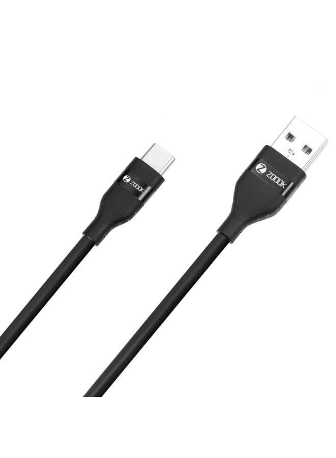 Zoook Type-A to Type-C USB 15Watts Fast charging, Made from TRUE Ultra Soft-Silicon - Image 1
