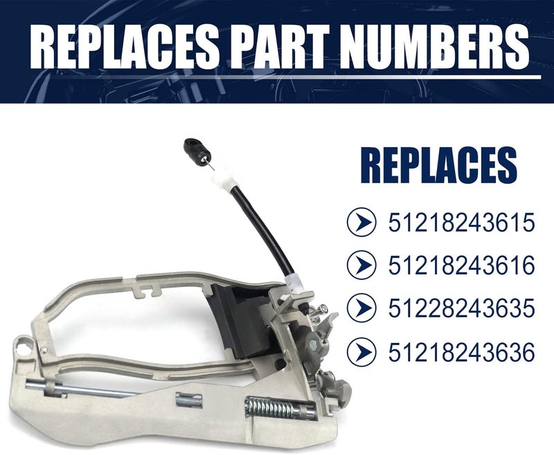 FEXON 4PCS Outside Door Handle Carrier Replacement for BMW E53 X5 (2000-2006) - Image 3