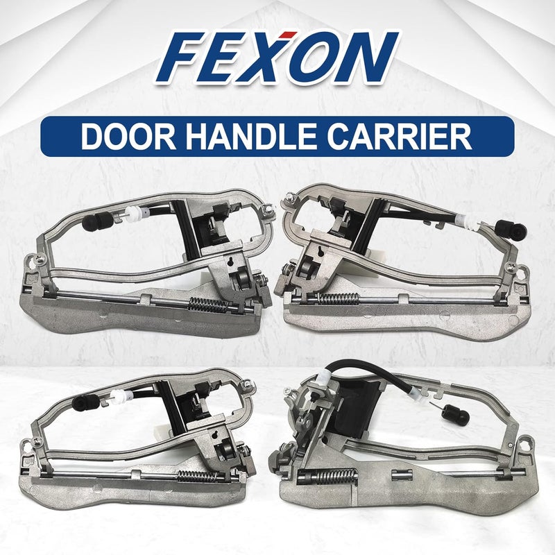 FEXON 4PCS Outside Door Handle Carrier Replacement for BMW E53 X5 (2000-2006) - Image 2