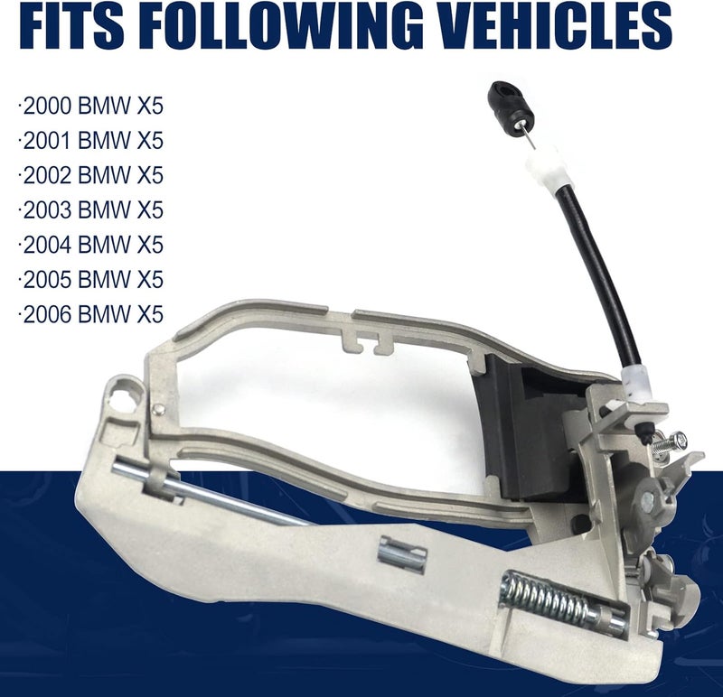 FEXON 4PCS Outside Door Handle Carrier Replacement for BMW E53 X5 (2000-2006) - Image 5