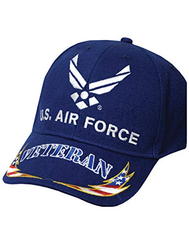 Eagle Emblems, INC. US Air Force Symbol Veteran Cap 100% Cotton w/Embroidered Branch Logo (Flag) - Image 3