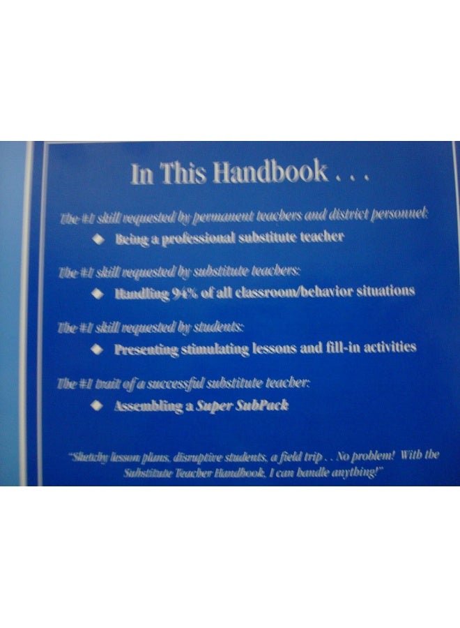 Substitute Teacher Handbook K-8, Fifth Edition - Image 3