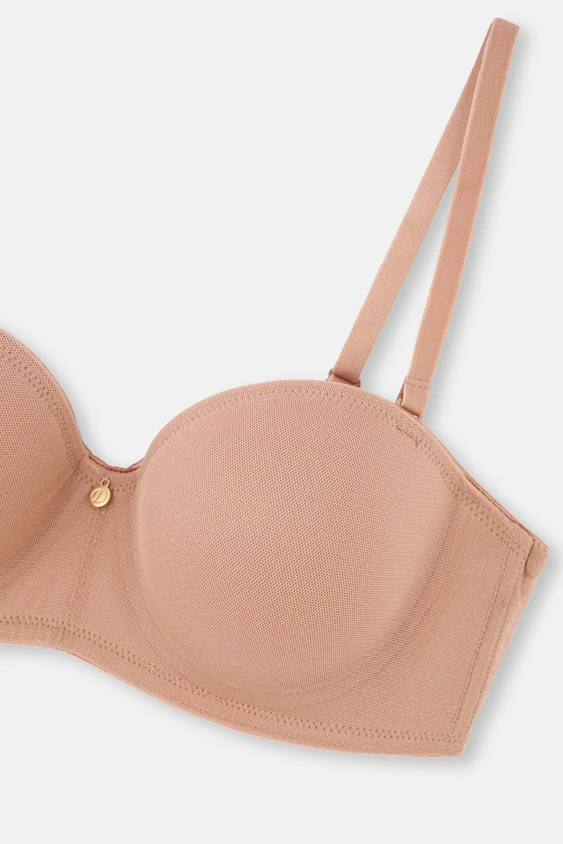 dagi Brown 1060KC Almira Strapless Empty Cup Single Bra