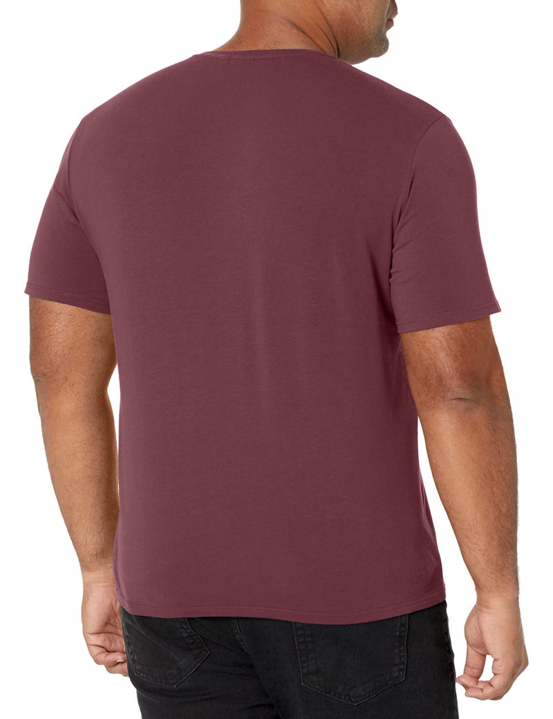 BOSS Mens Identity Crewneck Lounge T-Shirt T Shirt, Deep Garnet Red, Medium US - Image 2