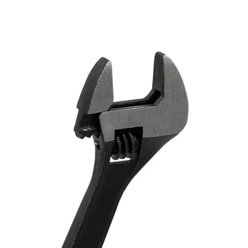 GENNEL 2.5 inch Mini Size Adjustable Wrench, 2.5" Black Tiny Spanner Nut Wrench Tool, Jaw Capacity 0~10mm - Image 5