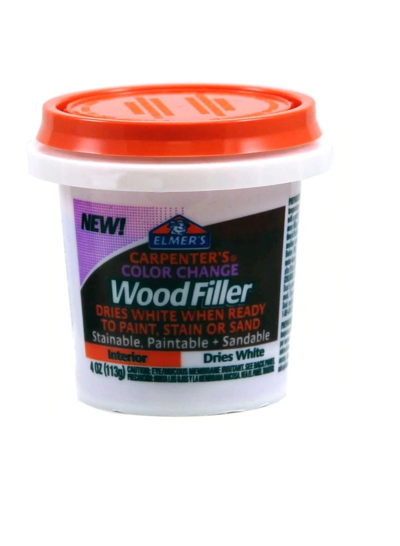 ELMER'S WOOD FILLER COLOR CHANGE WHITE 4OZ - Image 2