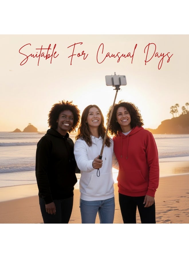 برينت شوب فور مي هودي نسائي - ملابس شتوية للنساء - هودي ناعم ودافئ للسيدات، هودي بأكمام طويلة للنساء، ملابس شتوية مريحة - Image 4