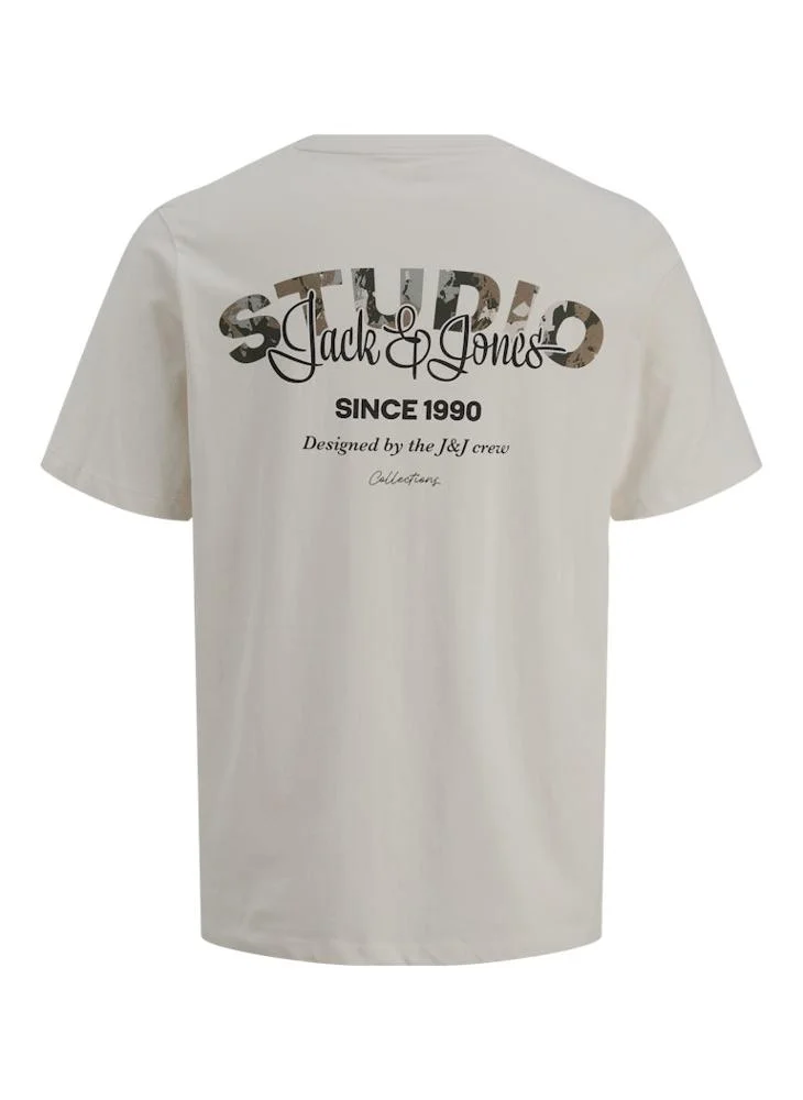 JACK & JONES Text Print Regular Fit T-Shirt