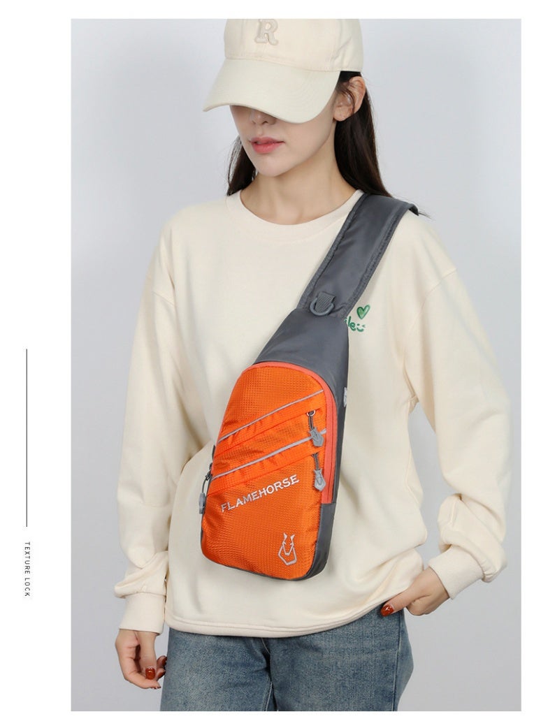 فليم هورس حقيبة صدر خارجية عصرية جديدة وحقيبة رسول عاكسة للرجال والنساء وحقيبة كتف خفيفة الوزن مقاومة للماء - Image 2