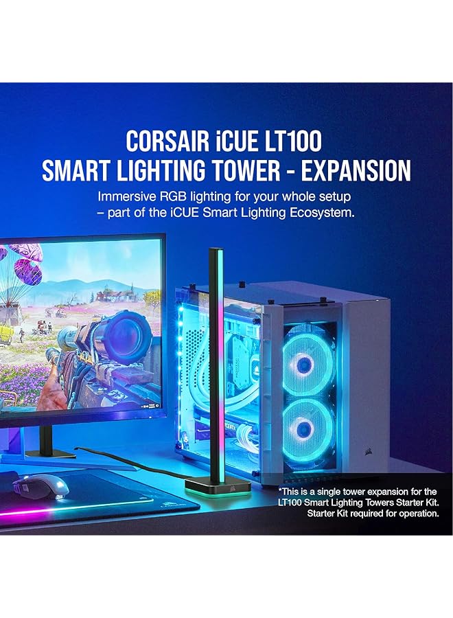 CORSAIR Icue Lt100 Smart Lighting Tower Expansion Kit Rgb Red Green Blue Cd 9010003 Ww - Image 2