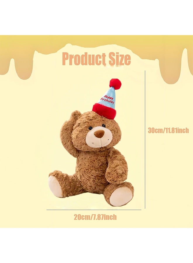 Teddy birthday bear toy, 30cm teddy bear plush toy, birthday, Valentine's Day, Christmas gift for boys and girls - Image 2