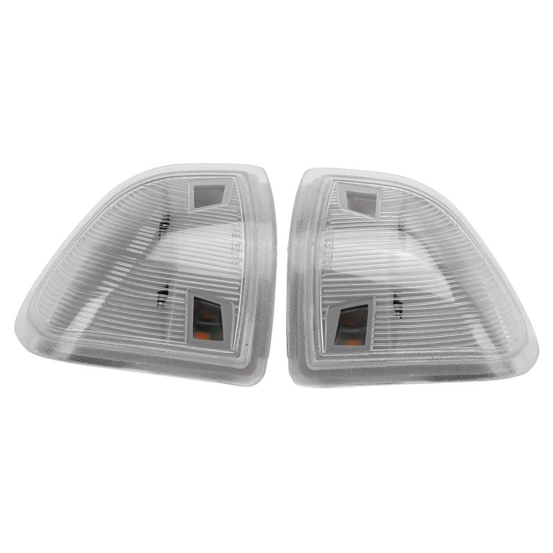 Led Turn Signal Light Transparent White OEM Fit ABS Material Plug And Play Nondestructive Installation Replacement Mirror Turn Signal Light for Dodge Ram 1500 2500 Truck 2011-17 - Image 1