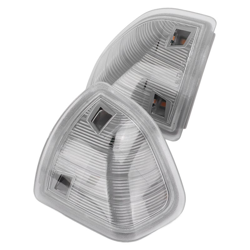 Led Turn Signal Light Transparent White OEM Fit ABS Material Plug And Play Nondestructive Installation Replacement Mirror Turn Signal Light for Dodge Ram 1500 2500 Truck 2011-17 - Image 3