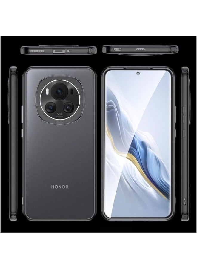 general Case Compatible with Honor Magic6 Pro 5G, Ultra-thin HD Transparent Case, Soft TPU Frame + Hard PC Back with 2 Pack Tempered Glass Screen Protectors - Image 4