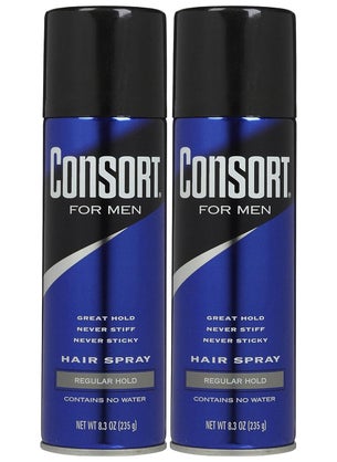 Consort Consort Regular Hold Aerosol Hairspray, 8.3 oz, 2 pk 