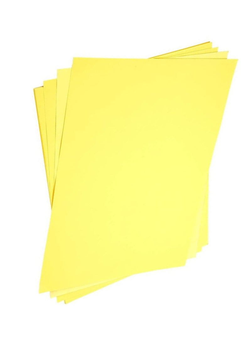 PRIMA 50 sheets of A4 Yellow cardboard Thickness 180 grams - Image 1