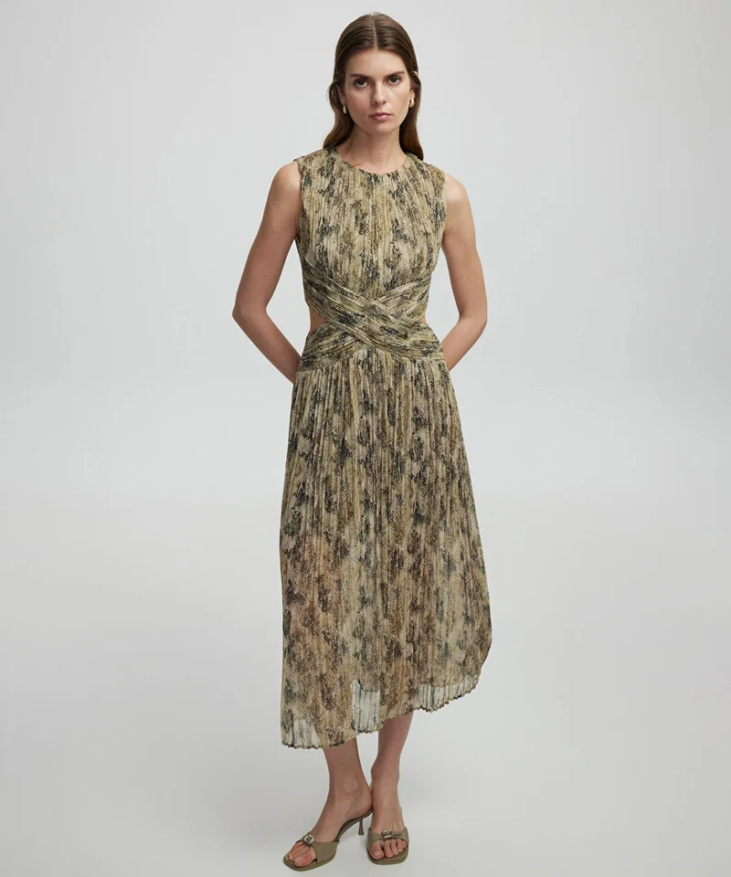 ابيكول Patterned Chiffon Dress