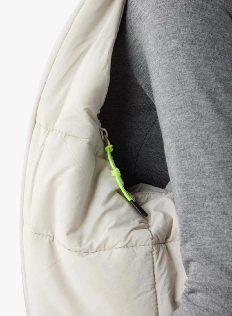 Jimmy Key  Gray Parachute Fabric Zipper Shoulder Bag. for Women | Best Price UAE