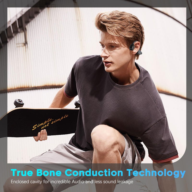 MAIRDI Bone Conduction Headphones with Microphone, Open Ear Wireless Headphones Bluetooth 5.3,10Hr Playtime, Sports Earphones with Mic, Running Cycling Hiking - Image 5