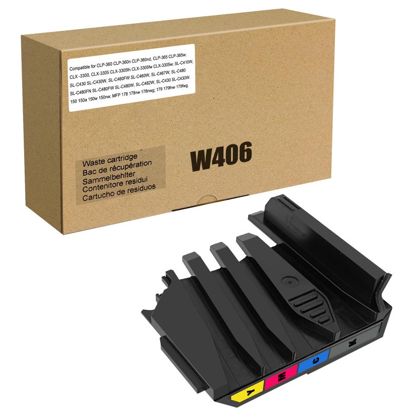 TOPRINT CLTW406SEE W406 SU426A 5KZ38A Compatible Waste Toner Cartridge for CLP360 CLP360nd CLP365 CLX3305 CLX3300 Xpress SLC410W SLC430 SLC460FW SLC480 150 150a 150w 178 178nw 179 179fnw - Image 2