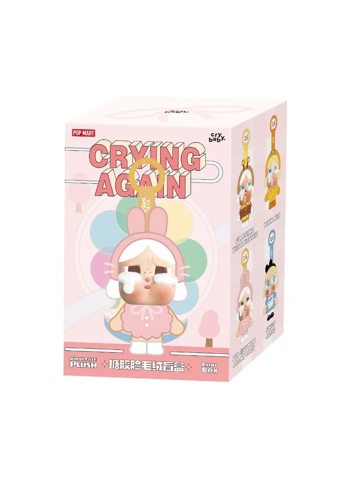 POP MART CRYBABY Crying Again Series-Vinyl Face Plush Blind Box -1 pcs  - Image 1