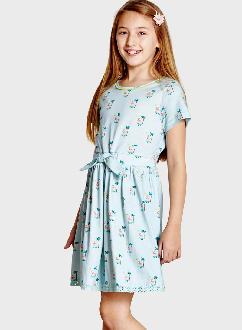 Yumi Girls Little Printed  Dress