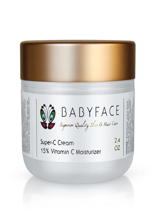 Babyface Super-C Vitamin C 15% Concentrate Daily Anti-Aging & Wrinkle Prevention Moisturizing Cream, 2.4 oz. - Image 1