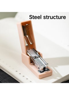 Deli Deli Nusign ENS083 Portable Stapler with 830 Staples, 12-Sheet Capacity, Anti-Skid Base & Spring-Loaded Mechanism - White  - Image 5