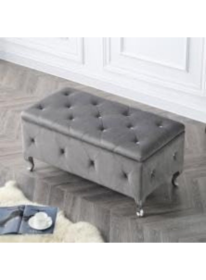 Victoria Faux Leather Flip Top Storage Bench 45 X 50 X 100 Cm Multicolor - Image 3