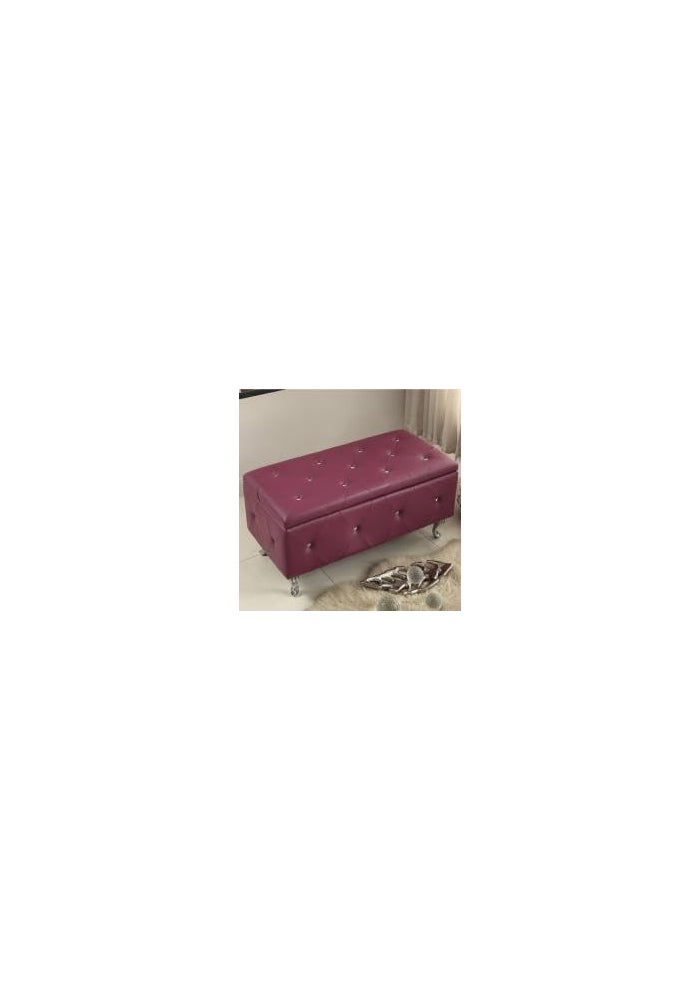 Victoria Faux Leather Flip Top Storage Bench 45 X 50 X 100 Cm Multicolor - Image 2