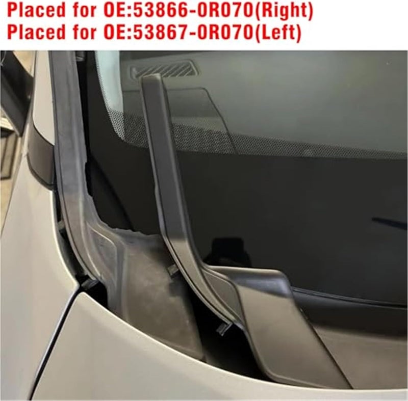 Wivplex Windshield Wiper Side Cowl for Toyota RAV4 (2019-2022) - Image 2