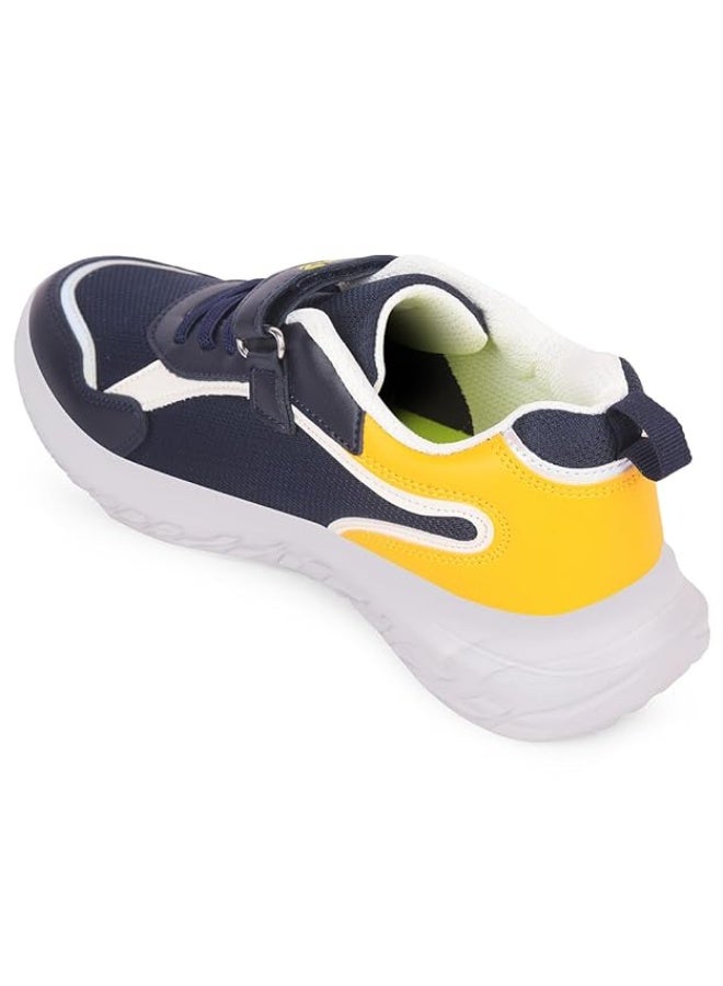 Liberty LEAP7X HINKS-15E Walking Shoes for Kids –  Navy Blue Sports Sneakers – Comfortable & Stylish - Image 2