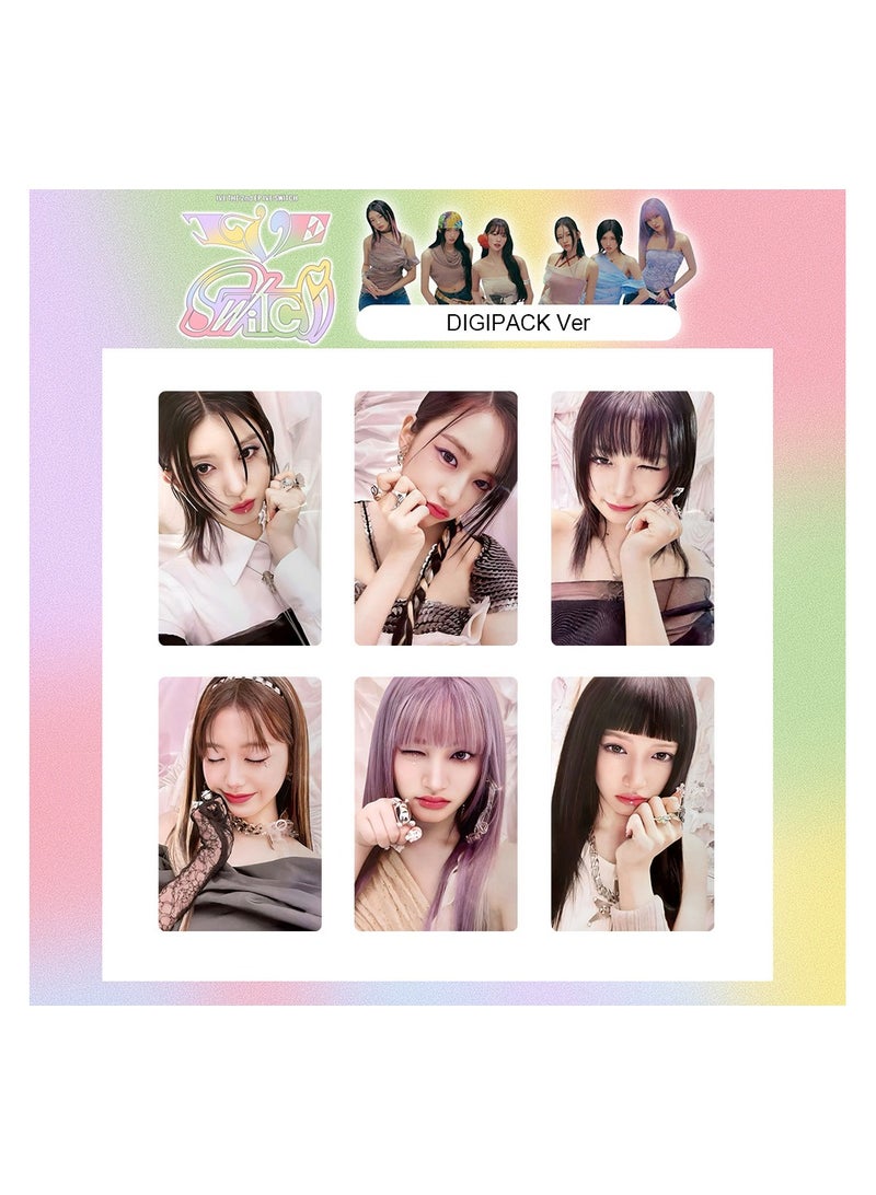 NIBEMINENT 6 Pcs Kpop IVE - IVE SWITCH Lomo Cards Card For Fans Collection Gifts