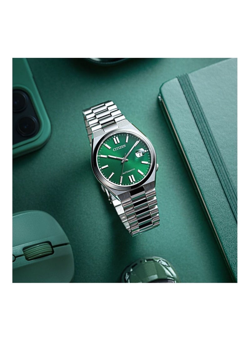 CITIZEN AUTOMATIC GREEN DIAL MENS WATCH NJ0150-81X - Image 2
