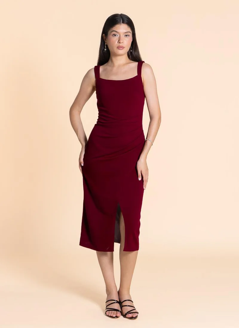 شايبس Square Neck Midi Dress