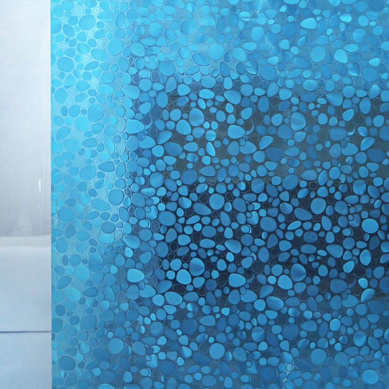 Waterproof Shower Curtain Liner 8G EVA Thick Curtain with Heavy Duty 3 Bottom Magnets for Shower Stall Bathtubs 3D Pebble Pattern 72 x 7212 Hooks