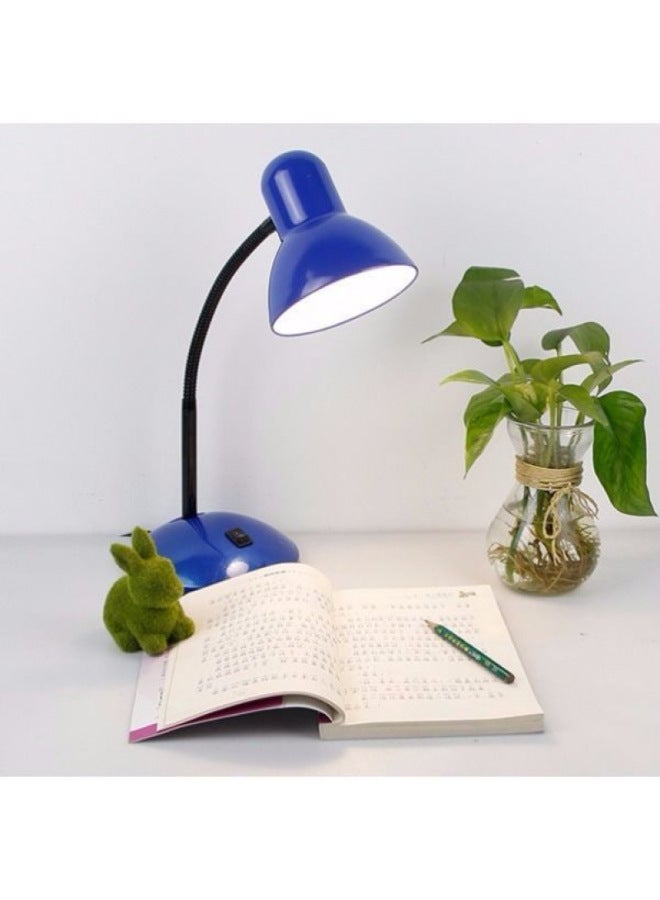 Generic LED Learning Simple Table Lamp For Students Reading And Writing Bedside Desktop Plug-in Night Feeding Nail Art Tattoo Lamp-Color:Blue-manicure Embroidery (15 Watts White Light)  - Image 1