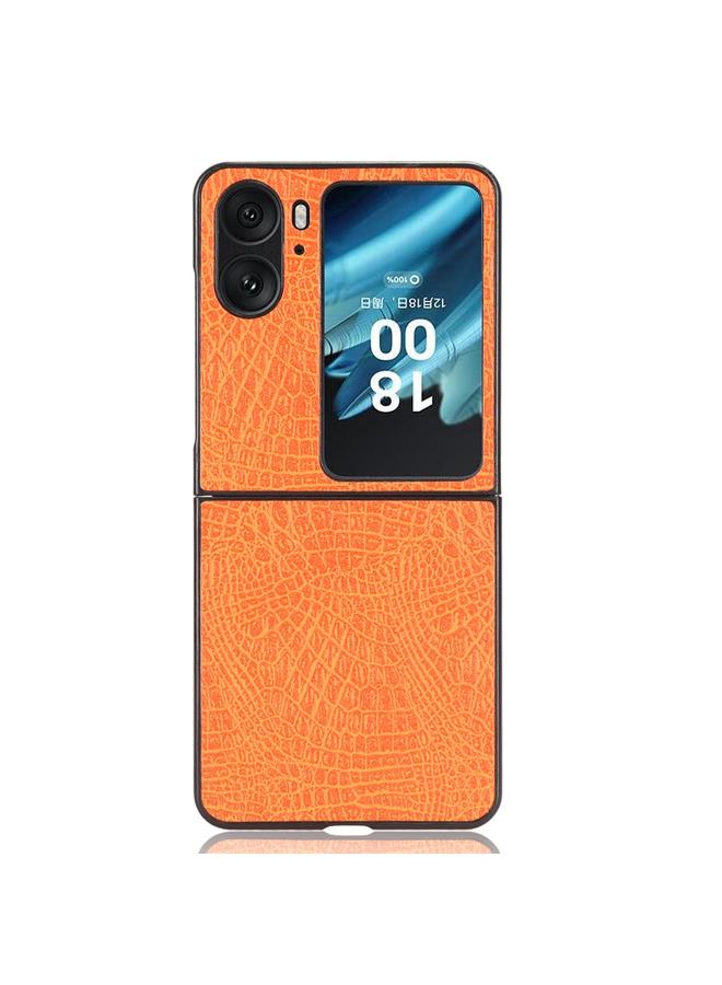اس-توب جراب قابل للطي بتصميم جلد التمساح لهاتف OPPO Find N2 - Image 2