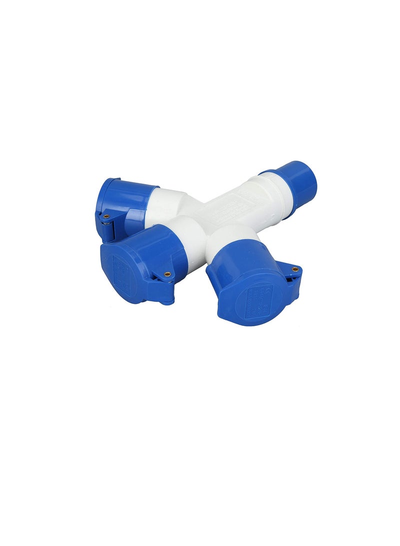 Industrial Socket 3 WAY 3PIN 16A 220V To 250V  - Image 1