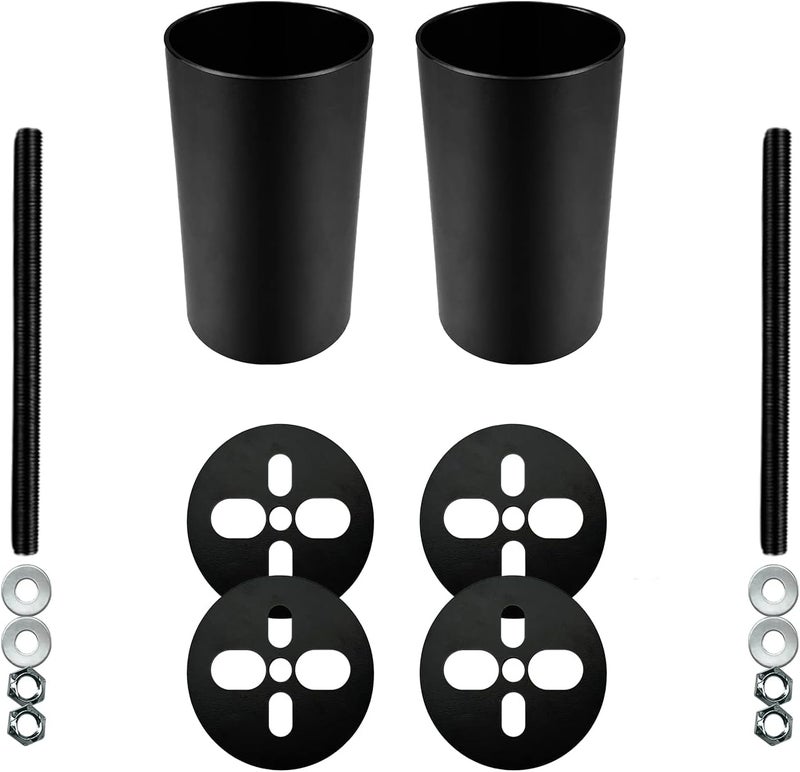 KEIYSHOLCK Universal Fabricator Air Spring Bag Mounting Cup Brackets DIY Air Ride Suspension Kit - Image 1