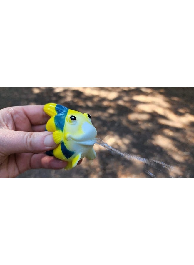 BOHS Rubber Squirting Fish - Cute Floating Cartoon Soft - Baby Bath Play Water Marine Animals Toys - 6 Count - Image 3