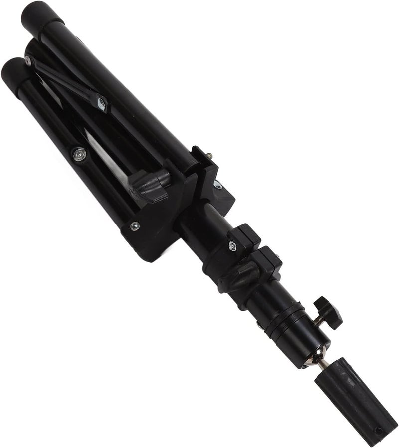 Wig Head Tripod Mannequin Head Stand, Aluminum Alloy Wig Stand Tripod with Non Slip Base, Adjustable Height Hairdressing Training Tool for Salon and Home Use, Stable Black Mannequi - Image 5