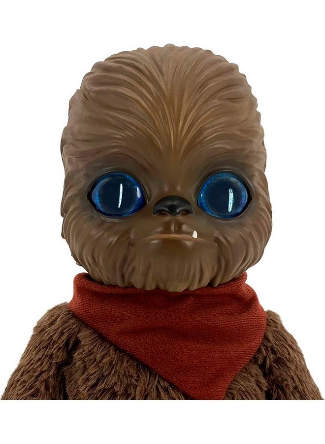 STAR WARS Mattel Star Wars Galactic Pals Plush Toy, Wookiee 11-inch Soft Doll Set with Carrier & Personality Profile Card for Personalized Experience  - Image 4