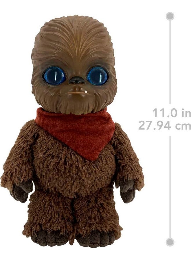 STAR WARS Mattel Star Wars Galactic Pals Plush Toy, Wookiee 11-inch Soft Doll Set with Carrier & Personality Profile Card for Personalized Experience  - Image 5