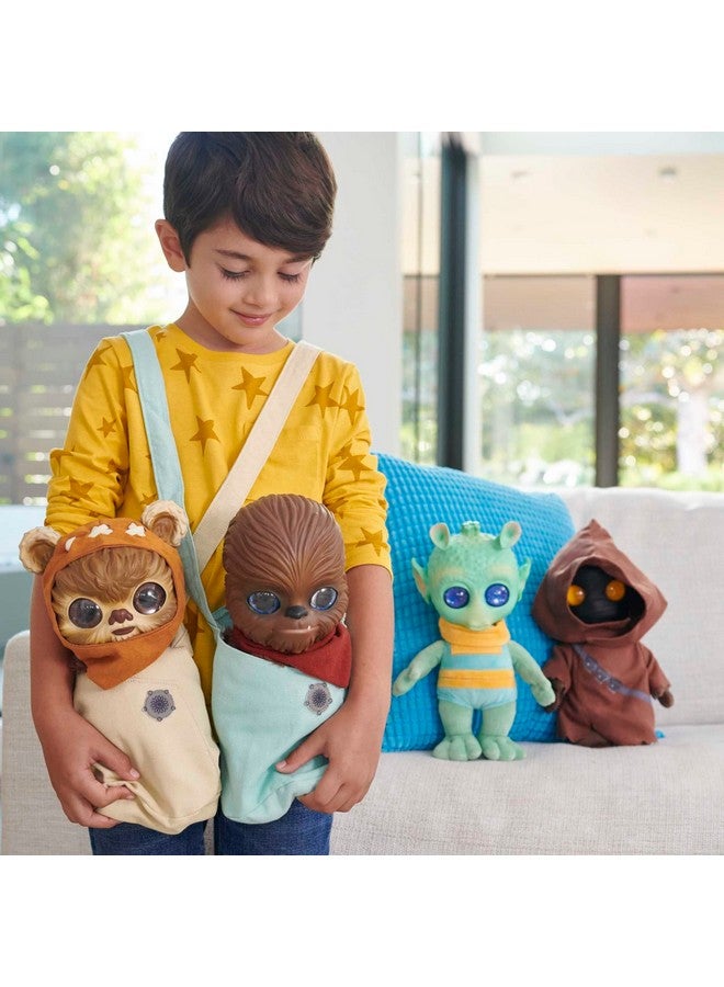 STAR WARS Mattel Star Wars Galactic Pals Plush Toy, Wookiee 11-inch Soft Doll Set with Carrier & Personality Profile Card for Personalized Experience  - Image 2