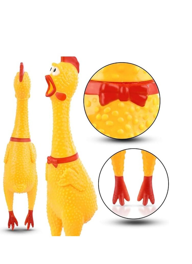 Generic - 3 screaming chickens  the screaming chicken makes a sound by clicking on it  for pets and fun for children and adults - Image 1