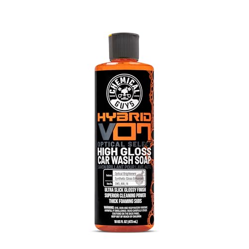 Chemical Guys CWS_808_16 Hybrid Foaming High Gloss Car Wash Soap (Works with Foam Cannons, Foam Guns or Bucket Washes) Safe for Cars, Trucks, Motorcycles, RVs & More, 16 fl oz, Orange Scent - Image 1