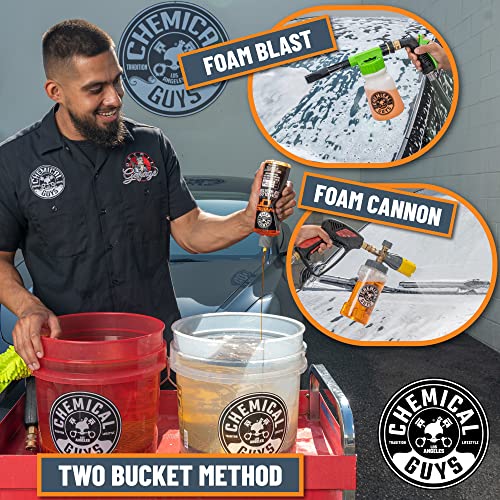 Chemical Guys CWS_808_16 Hybrid Foaming High Gloss Car Wash Soap (Works with Foam Cannons, Foam Guns or Bucket Washes) Safe for Cars, Trucks, Motorcycles, RVs & More, 16 fl oz, Orange Scent - Image 4