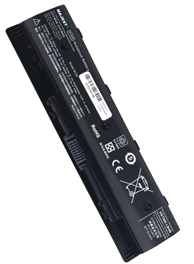 Majesty Replacement Laptop Battery P106 for HP Envy 14 15 17, 11.1V, 4400mAh, 49Wh  - Image 1