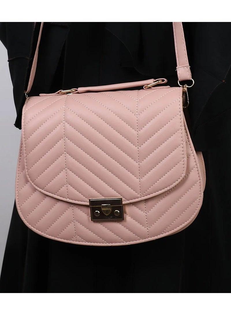 DubaiGallery Elegant Handbag For Women, Color Contrast Crossbody Bag, Fashion Satchel Purse With Multi Pockets